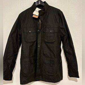 Barbour Black Military Field Jacket